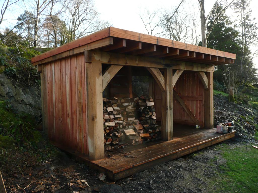 Oak Frame Timber Garden Shed Landscape Gardeners Cumbria